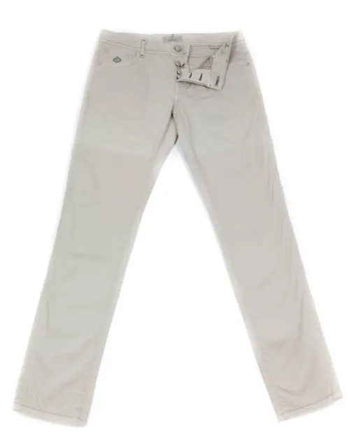 Luigi Borrelli Beige Solide Pantalon - Super Slim - 33/49 - (CAR2481530)