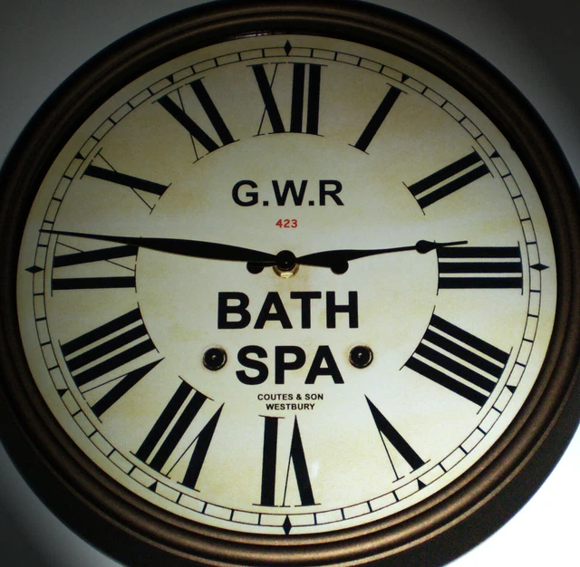 GREAT WESTERN RAILWAY GWR Victorian Style Clock, Bath Spa Station £53.