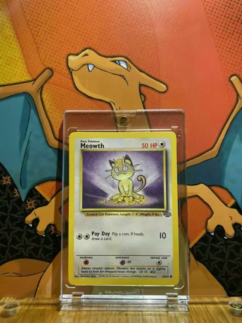 Meowth Jungle NM 56/64 Pokemon Card