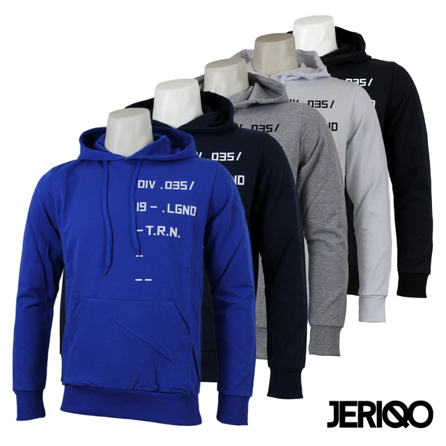 Felpa Leggera Uomo Cappuccio Tasca Made in Italy Maglia Sportiva da GELSTORE
