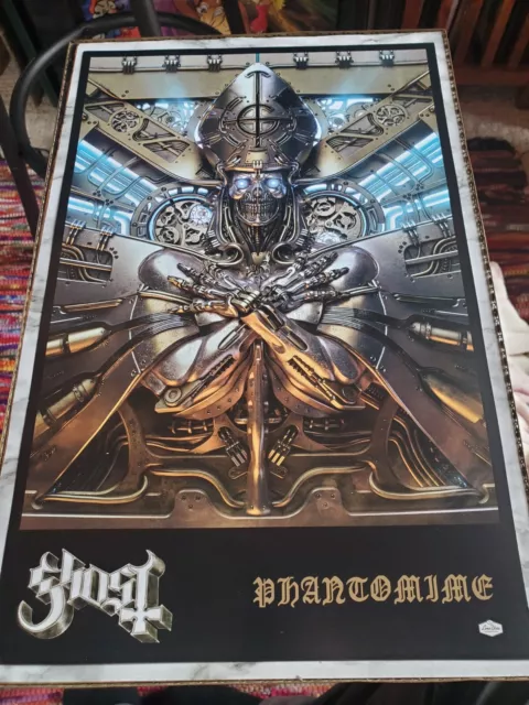 Ghost Phantomime Promo Poster 17" x 11" Papa Emeritus Heavy Metal