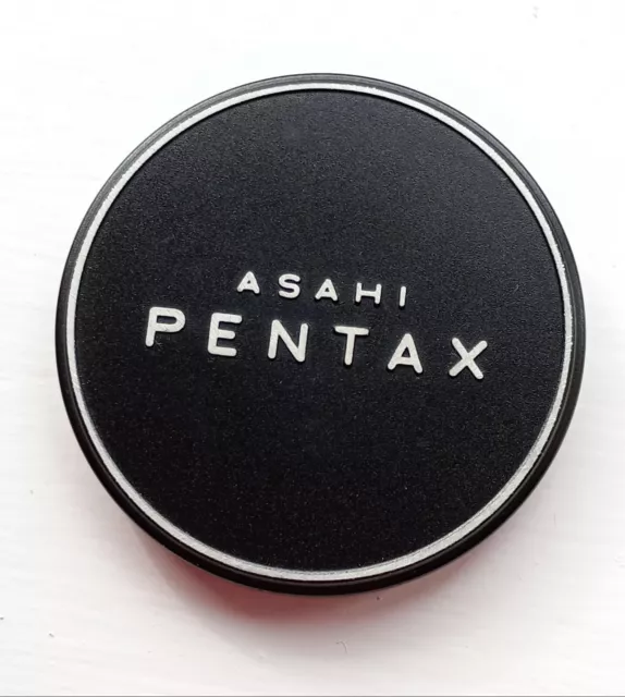 Vintage Asahi Pentax Metal Push on Lens Cap - 49mm - VGC.