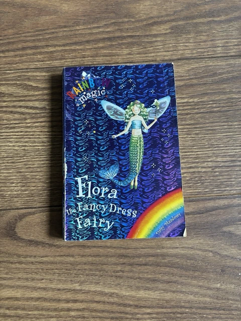 green emerald velvet dress Rainbow Magic Early Reader: Flora The Fancy Dress Fairy – BookXcess main image 1