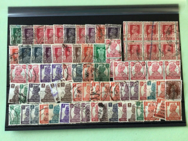 British India many King George V1 used  stamps   Ref A4700