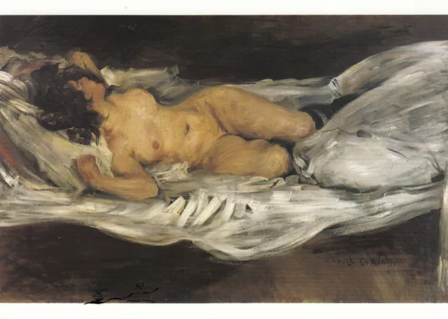 Kunstkarte: Lovis Corinth - Liegender weiblicher Akt / 1899