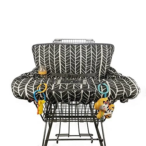 Shopping Cart Cover for Baby boy Girl, Multi-in-1 Cart Covers for Babies, Black