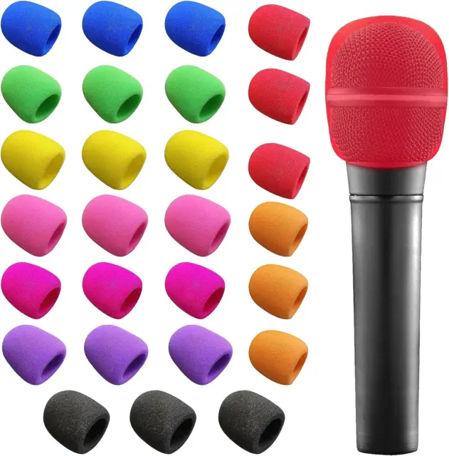 27 PEZZI Copri Microfono, Universale Spugna Microfono, Antivento Microfono,  Sp EUR 19,39 - PicClick IT