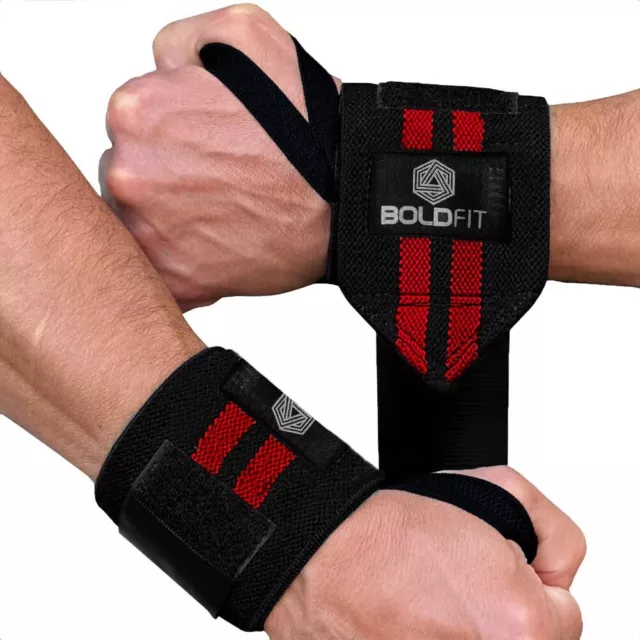 Boldfit Poignet Supporter Bande Pour Gym Lourd Musculation Entraînement - Set 1