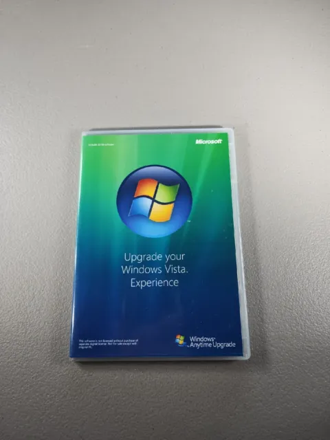 Microsoft Windows Vista Anytime Upgrade Disc And Case - 32 Bit