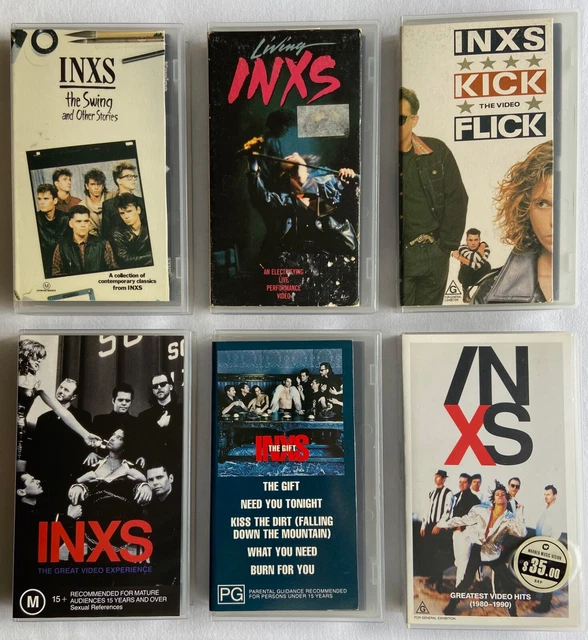 INXS VHS VIDEO videos quantity of 6 Kick Flick Living Greatest Video ...