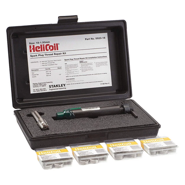 HELI-COIL 5523-18 Thread Repair Kit,304 SS,M18x1.5,24 pcs
