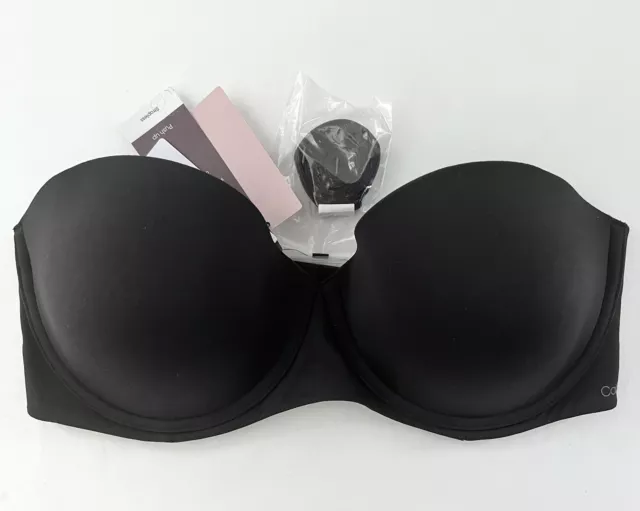 Calvin Klein Naked Glamour Convertible Strapless Push Up Bra Nude F3493  ,30DD