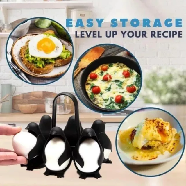 Pinguin-Eierhalter für hart gekochte Eier