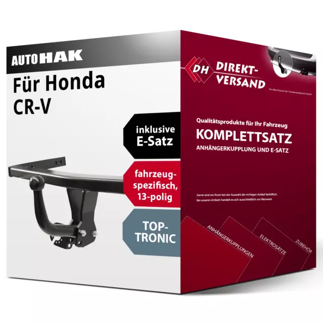 Für CR-V V RW / RT (Auto Hak) Anhängerkupplung starr + E-Satz 13pol spezifisch