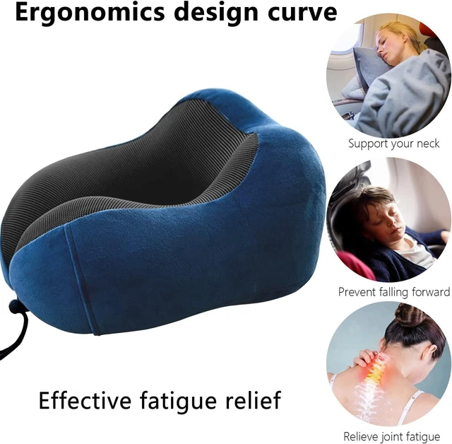 U Shaped Travel Pillow, Best Memory Foam Neck Pillow and Head Support 3