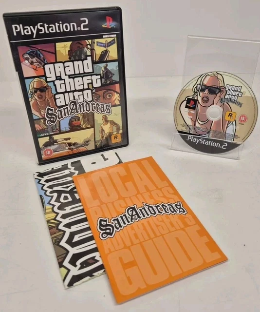 ORIGINAL PLAYSTATION 2 Grand Theft Auto San Andreas With Manual & Map £ ...