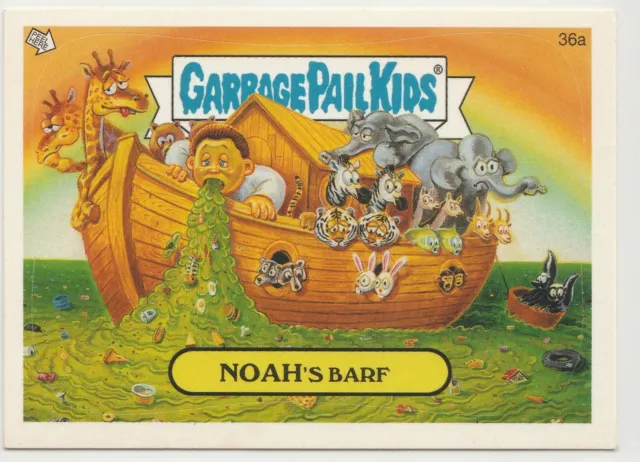 2005 Topps Garbage Pail Kids All-New Series 4 Noah's Barf 36a GPK die cut