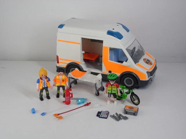 PLAYMOBIL 3254 - Ambulance Avec Accessoires - Complet, Boîte Défraîchie - Vintage