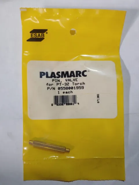ESAB Plasmarc  Pin Valve for PT-32 Torch, 0558001959