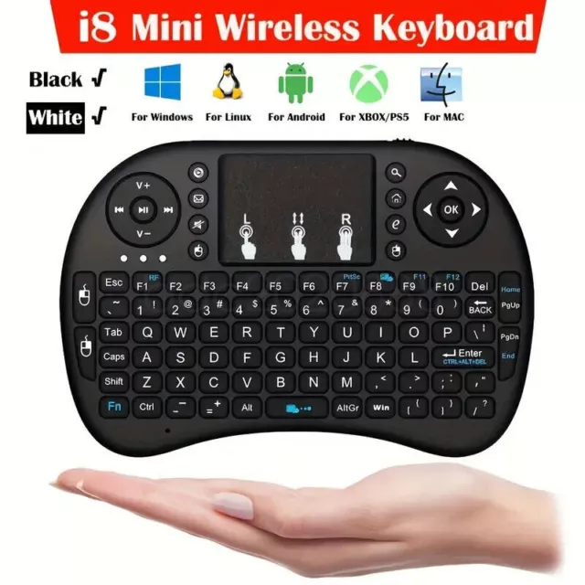 i8 Mini Portable Wireless Keyboard Touchpad For Android Smart TV Box PC Laptop