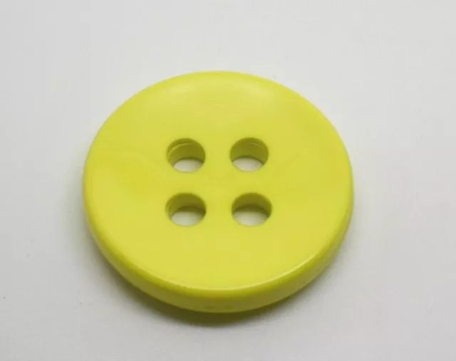 B654-38mm 3pcs VERY LARGE CLOWN 4 HOLE PLASTIC SOLID ITALIAN BUTTONS-Coat Sewing