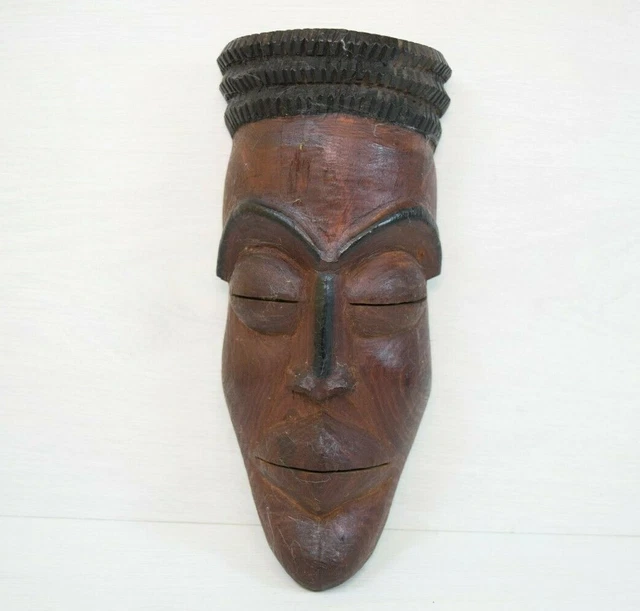 Vintage Genuine Authentic Chokwe Hand-carved Mask - Angola - Tribal African Art