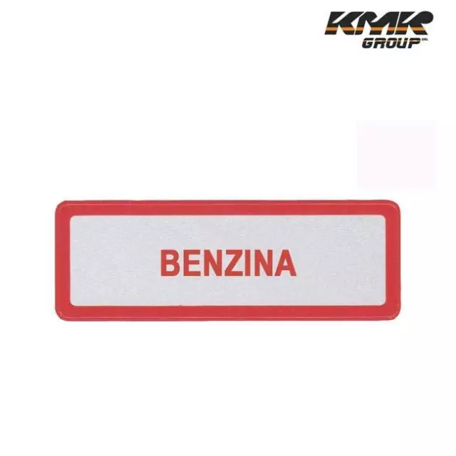 B1513 Targhetta Adesiva Rossa Benzina Vespa 50 125 150 200 Px Et3 Special Pk