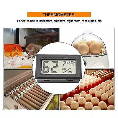 Hygrometer-Thermometer-Feuchtigkeits-Temperaturmesser Pocket Digital LCD mit 2