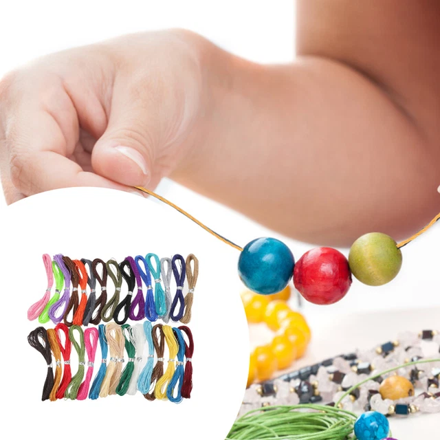 30 Pcs Bracelet Wax Cords Knot Necklace Jewelry Necklace Cotton Thread