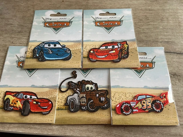 5 Disney Pixar Iron On Patches - Cars.