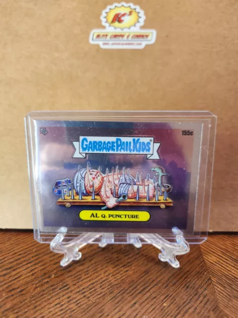 2021 Topps Garbage Pail Kids Chrome Series 4 AL Q. Puncture - C Name Variation