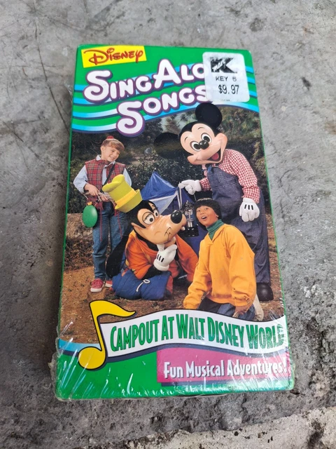 DISNEY SING ALONG Songs Campout At Walt World VHS Video Tape New 