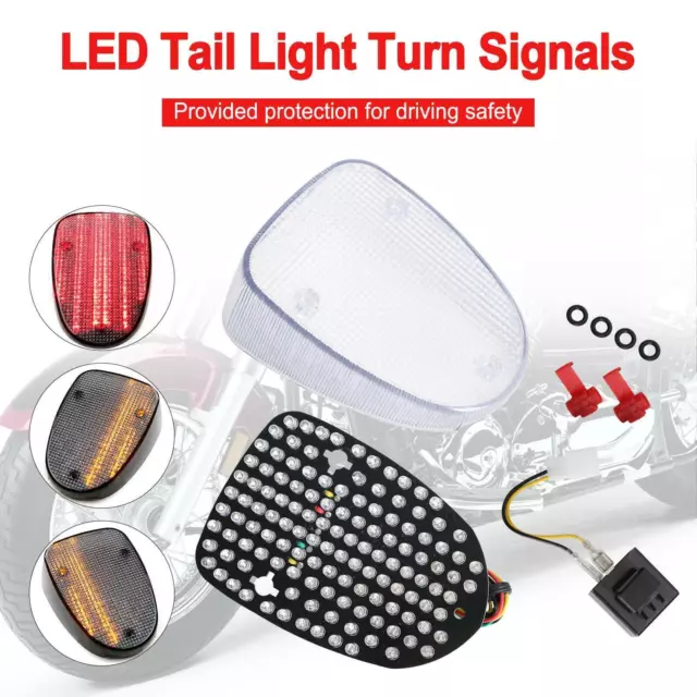 LED Tail Light Turn Signals for YAMAHA Royal Star V-Star Classic Road Star Clear