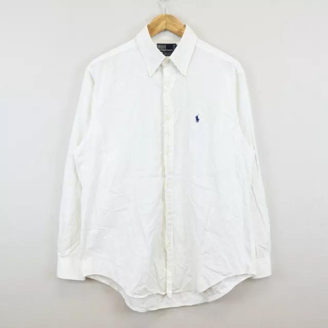 Camicia Ralph Lauren Uomo Taglia 34 Cotone Comodo Logo Maniche Lunghe Pratico