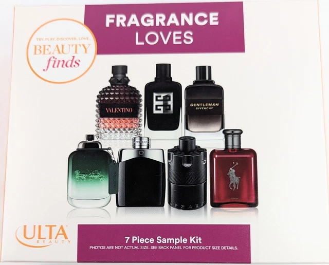 ULTA BEAUTY FINDS Men's Fragrance Loves 7 Piece Sample Kit 24.80
