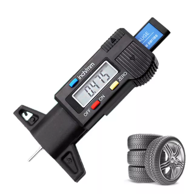 Digital Car Tyre Tire Tread Depth Gauge Meter Tire Wear Detection Measuring T Sp