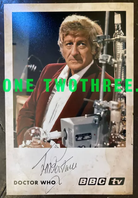 Jon Pertwee Doctor Who Signed Pre Printed