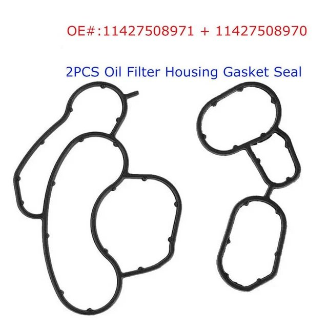 BLACK OIL FILTER Housing Gasket Seal Kit For For BMW 128i 135i 328i E90