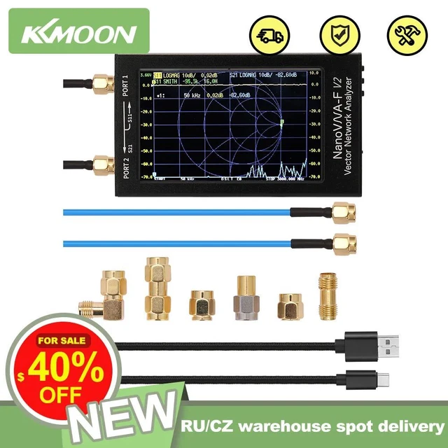 Vector Network Analyzer Aluminum Alloy IPS LCD Display Vector Antenna Short Wave