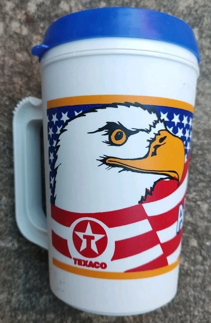 TEXACO FOOD MART Coffee Club Advertising Mug Black Red White As Pics   $15.99 - PicClick