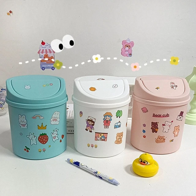 Desktop Dustbin Storage Basket Garbage Bin Dustbin Basket Trash Can Waste Bin