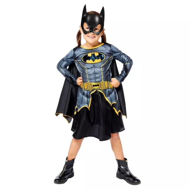 Enfants Filles Officiel Dc Batman Batgirl Robe Masque Visage Livre Jour Film