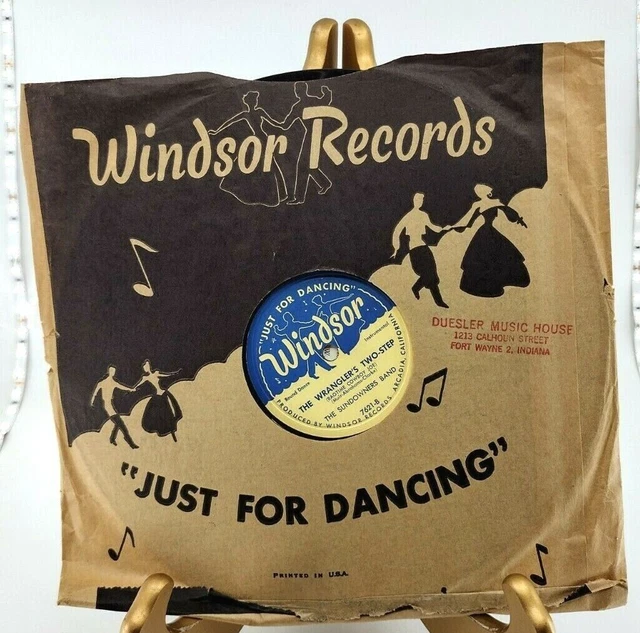 78 RPM Sundowners Band Mexicali Rose Windsor Record SLEEVE Dance Calls
