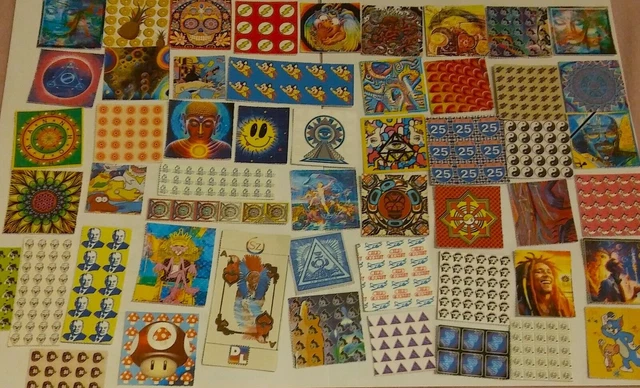 Blotter Art:SMALL-SHEETS-52er-super neue-COLLECTION-psychedelic-goa acid Artwork