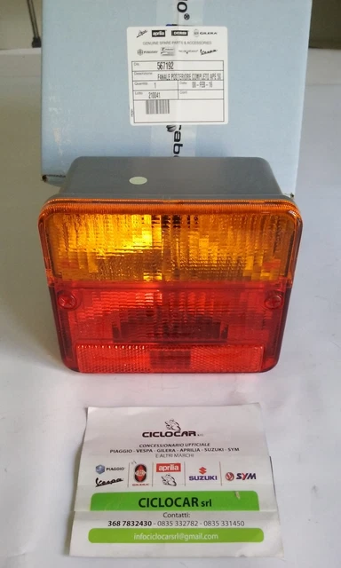 Coppia Fanalini Posteriori Per Ape Poker E Ape Car - Plastica, Stop E Frecce, Modelli Benzina E Diesel - Foto 3