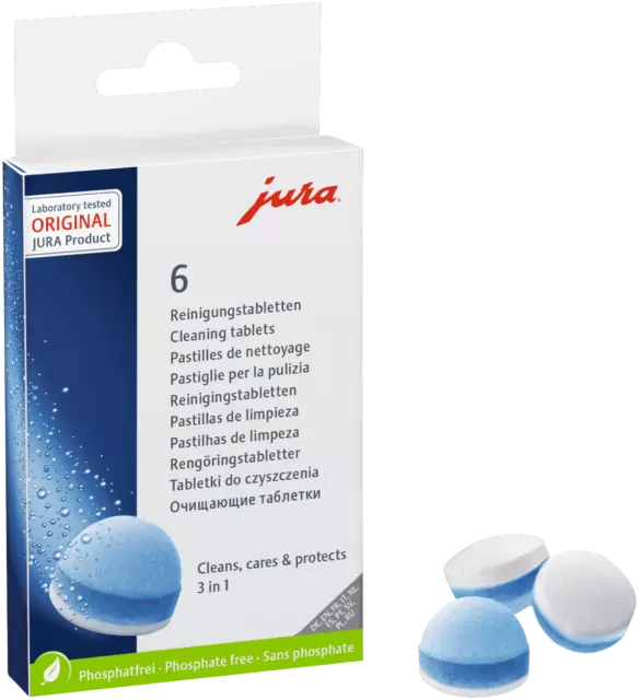 Genuine Jura Cleaning Tablets Genuine 3 in 1 Phase 6 tablets Detergent Tablets