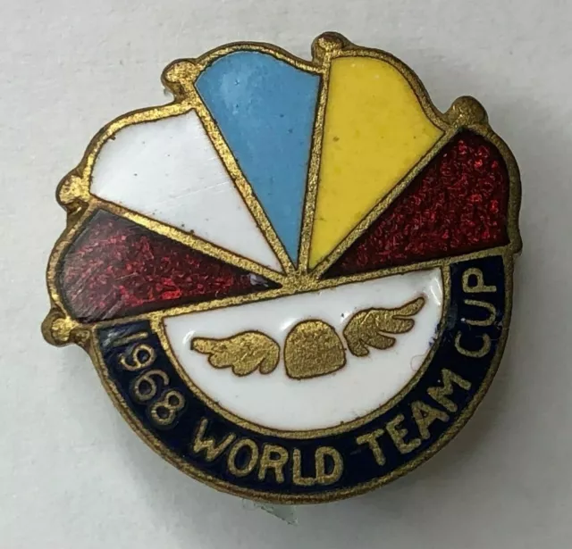 1968 Speedway World Team cup Enamel Badge 18 x 19 mm