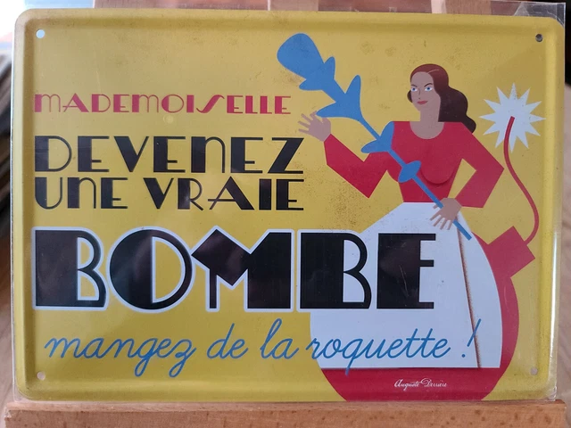 Plaque Métal Publicitaire BOSCH – 20x30cm Bombée Relief – Déco Atelier