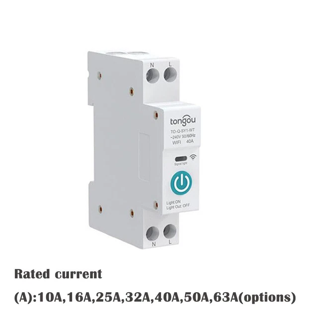 Controllo Switch-10-63A Tuya Wi-Fi Smart Interruttore 1P din Rail Casa Distanza