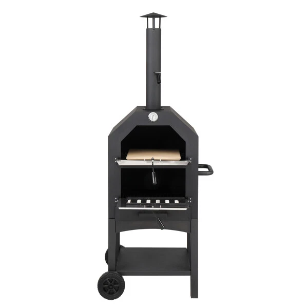 Outdoor Wood Fired Pizza Oven with Pizza Stone Pizza Peel and Waterproof Cover